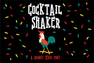 Cocktail Shaker Font: A Playful Serif for Web Design