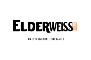 Elderweiss Font: A Bold Sans Serif for Crafters