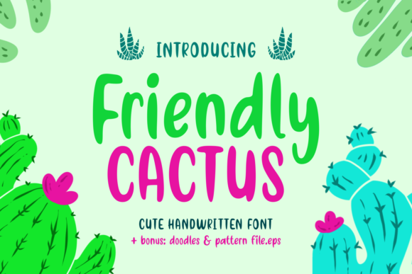 Friendly Cactus: A Playful Typeface for Bold Branding