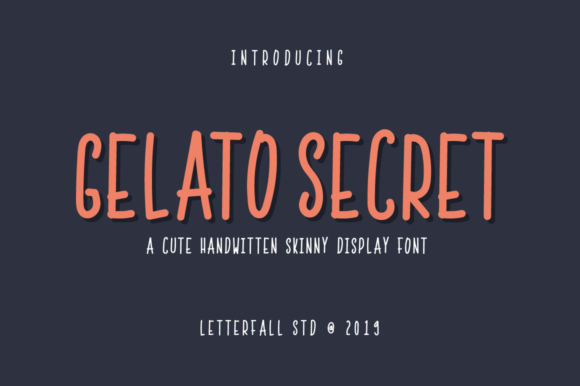 Gelato Secret: The Handwritten Sans Serif for Editorial Design