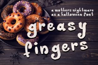 Greasy Fingers Font Review: A Spooky Display Typeface for Halloween Brands