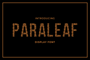 Paraleaf: The Perfect All-Caps Decorative Font for Nature Crafts