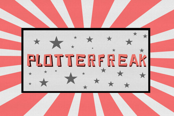 Plotterfreak: A Spooky Yet Fun Decorative Font for Editors