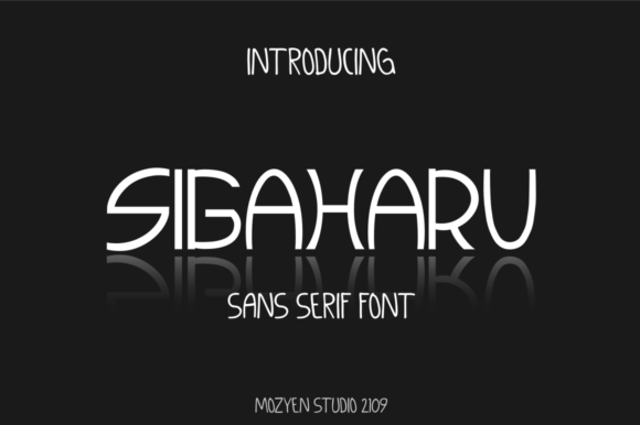 Sigaharu: A Bold Sans Serif for Modern Brand Identity