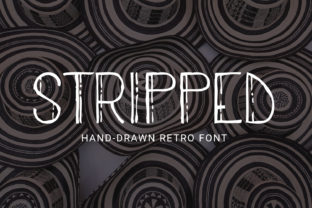 Stripped: A Thin Sans Serif Font for Modern Crafters