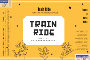 Train Ride Font: A Playful Blackletter for Web Design