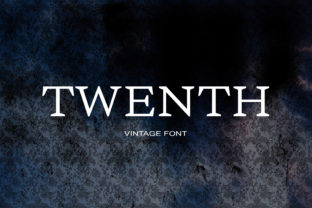 Twenth: A Dark Serif Font for Editorial Impact